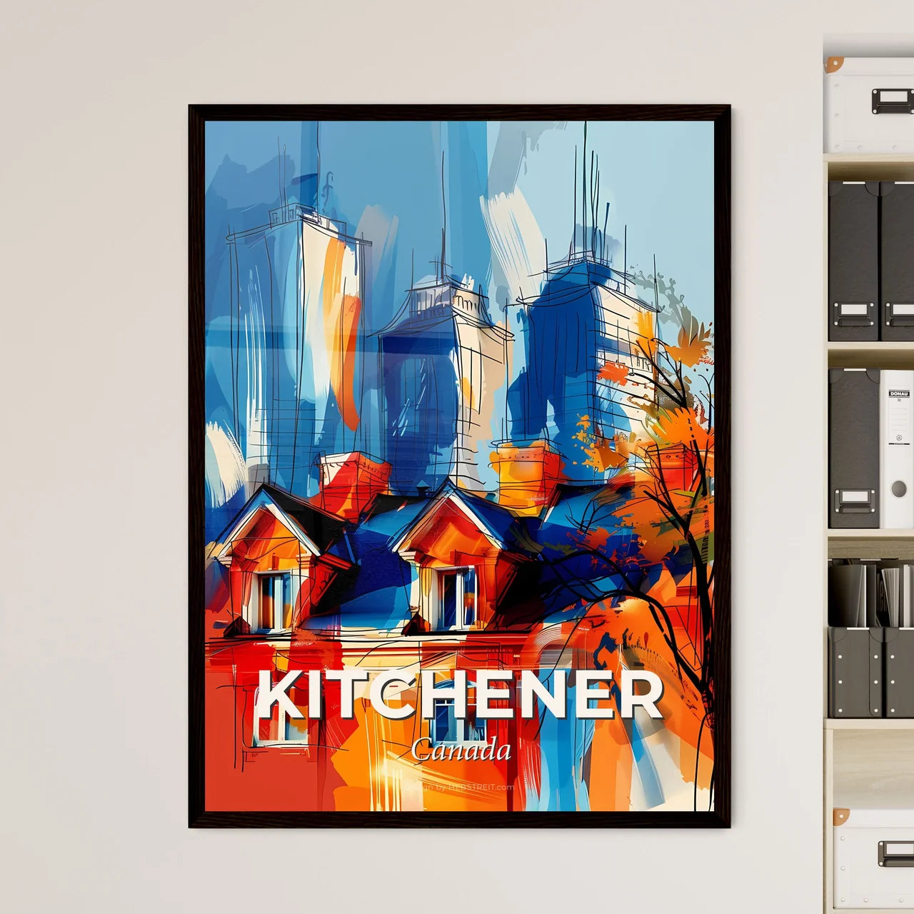 Vibrant Kitchener, Canada Art Print