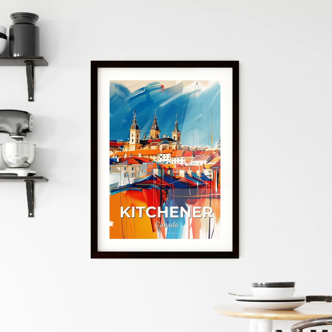 Vibrant Kitchener, Canada Framed Print