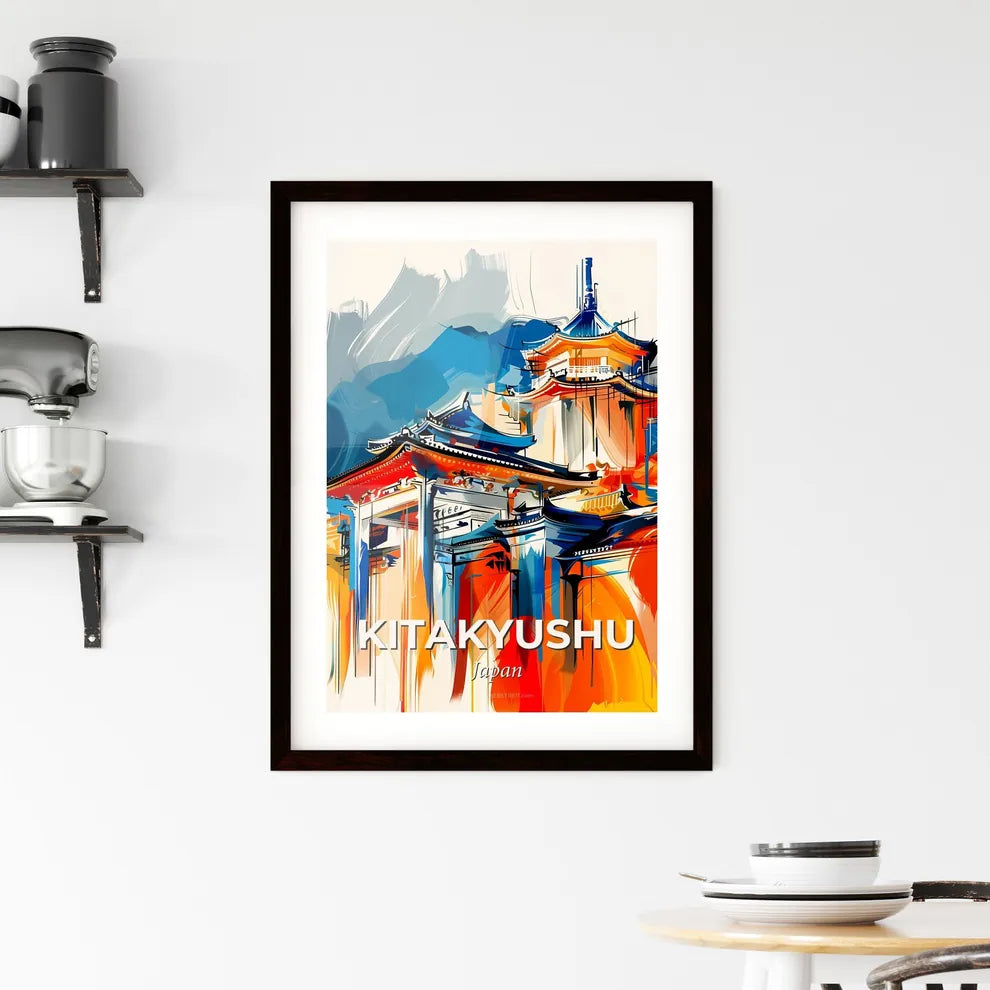 Vibrant Kitakyushu, Japan Framed Print