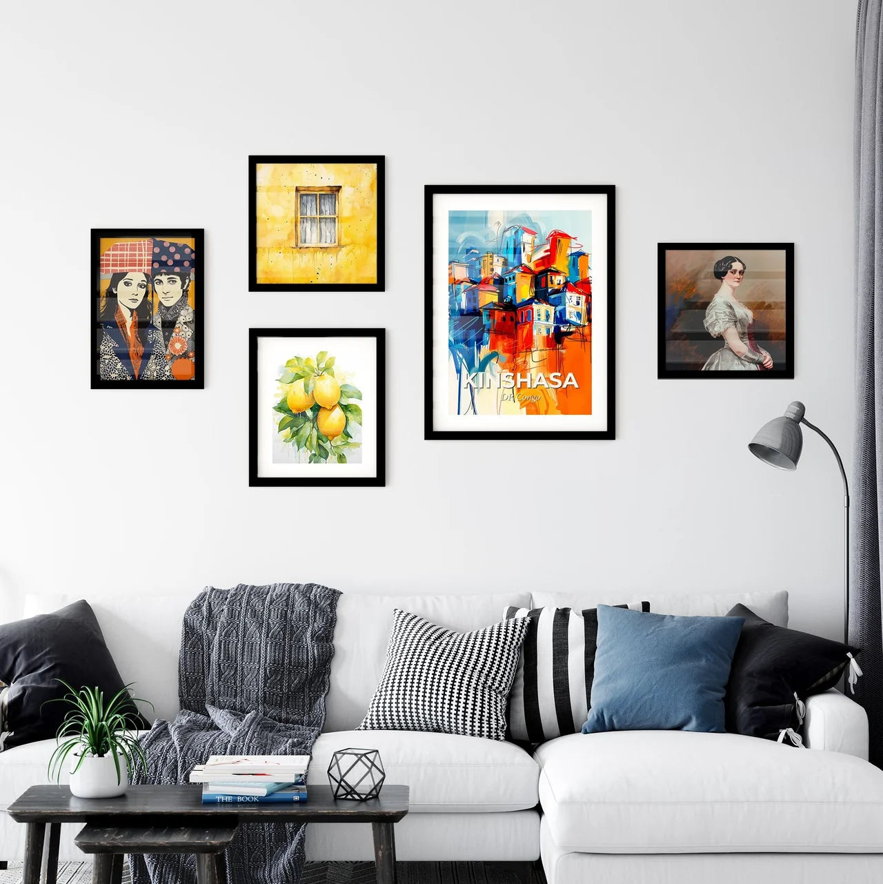 Vibrant Kinshasa, Dr Congo Wall Art Collection