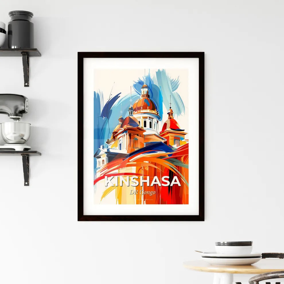 Vibrant Kinshasa, Dr Congo Framed Print