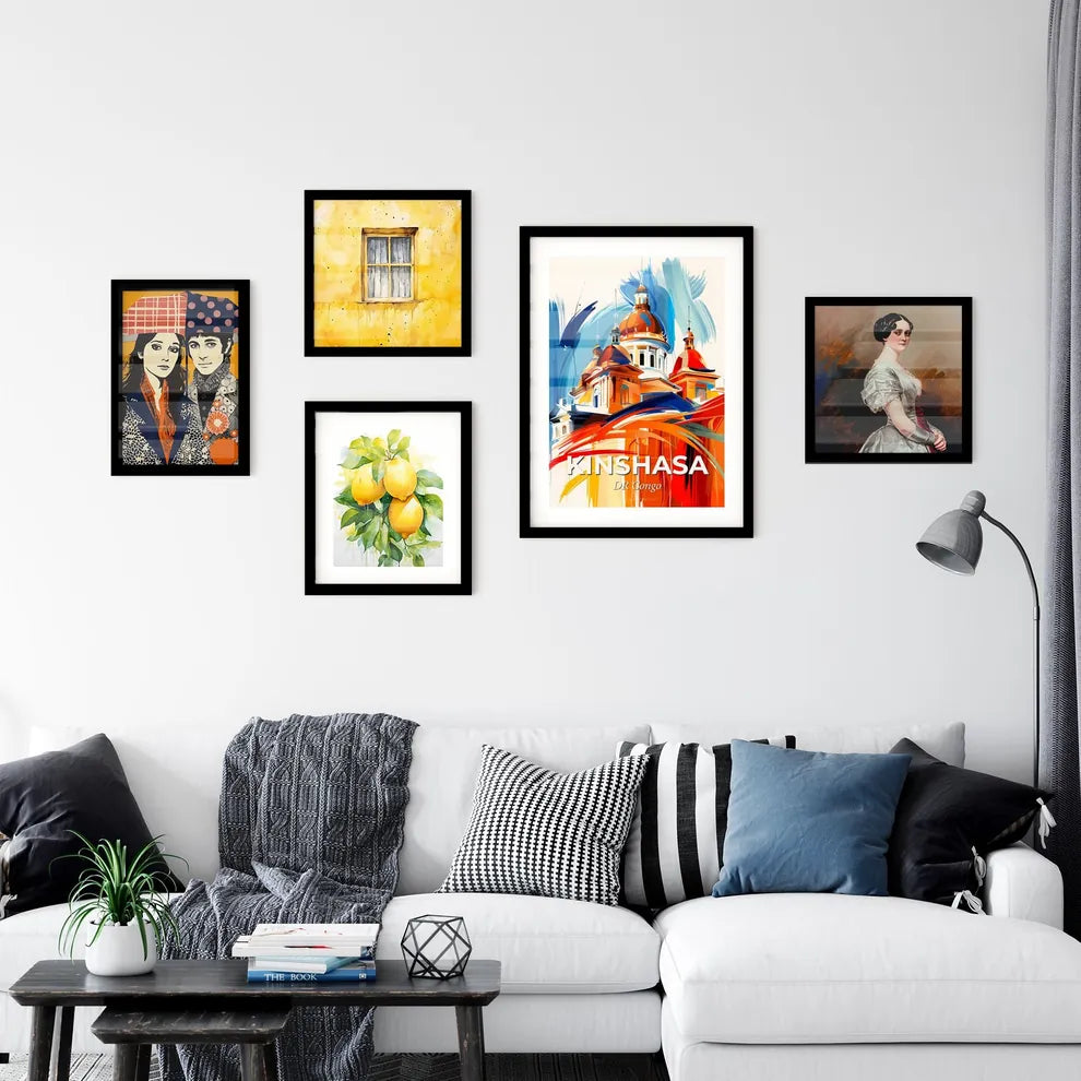 Vibrant Kinshasa, Dr Congo Wall Art Collection