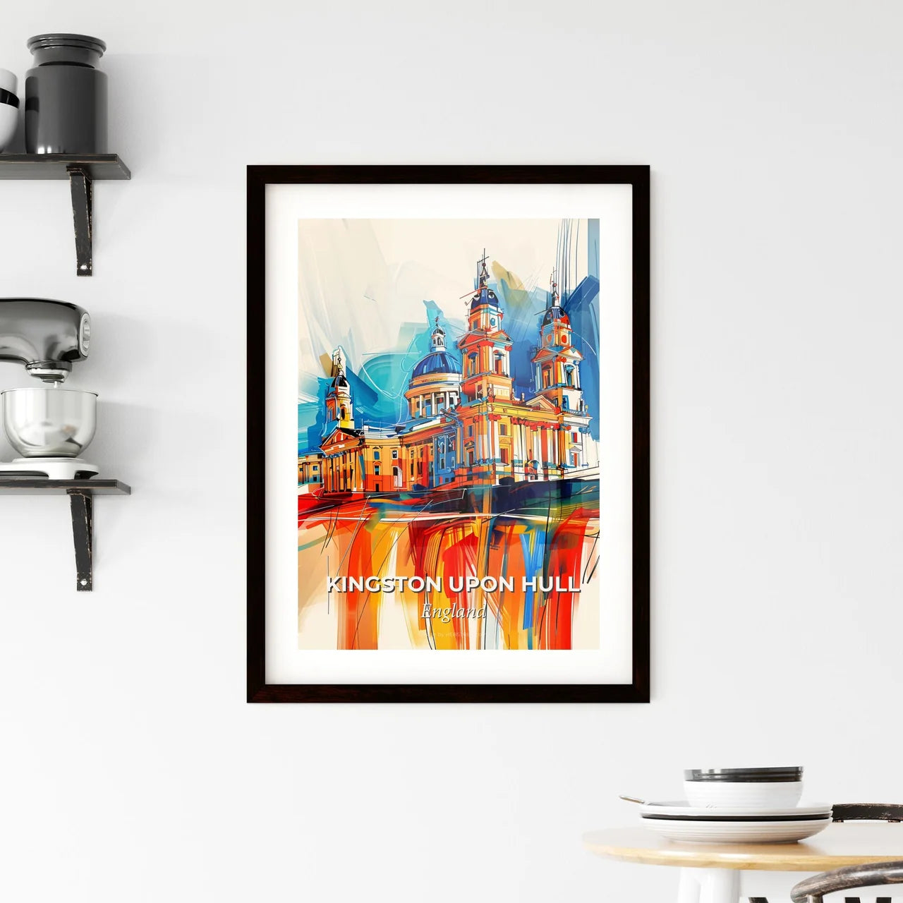 Vibrant Kingston Upon Hull, England Framed Print