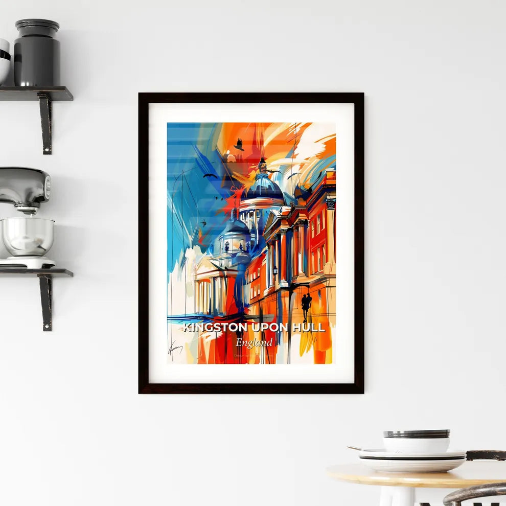 Vibrant Kingston Upon Hull, England Framed Print