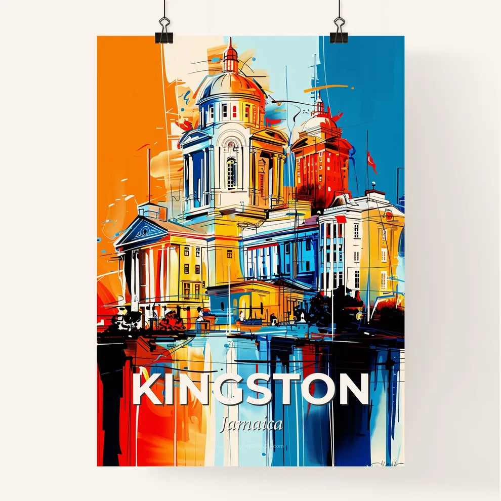 Vibrant Kingston, Jamaica Poster