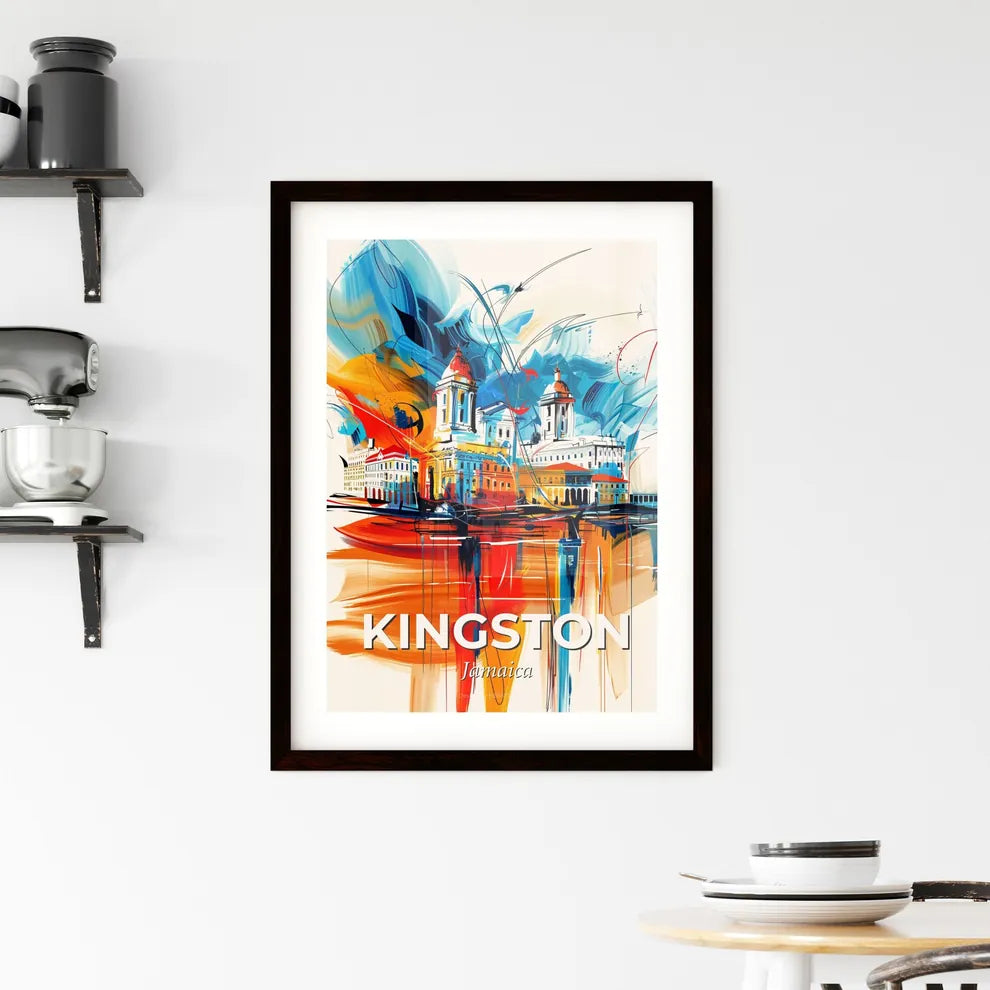 Vibrant Kingston, Jamaica Framed Print