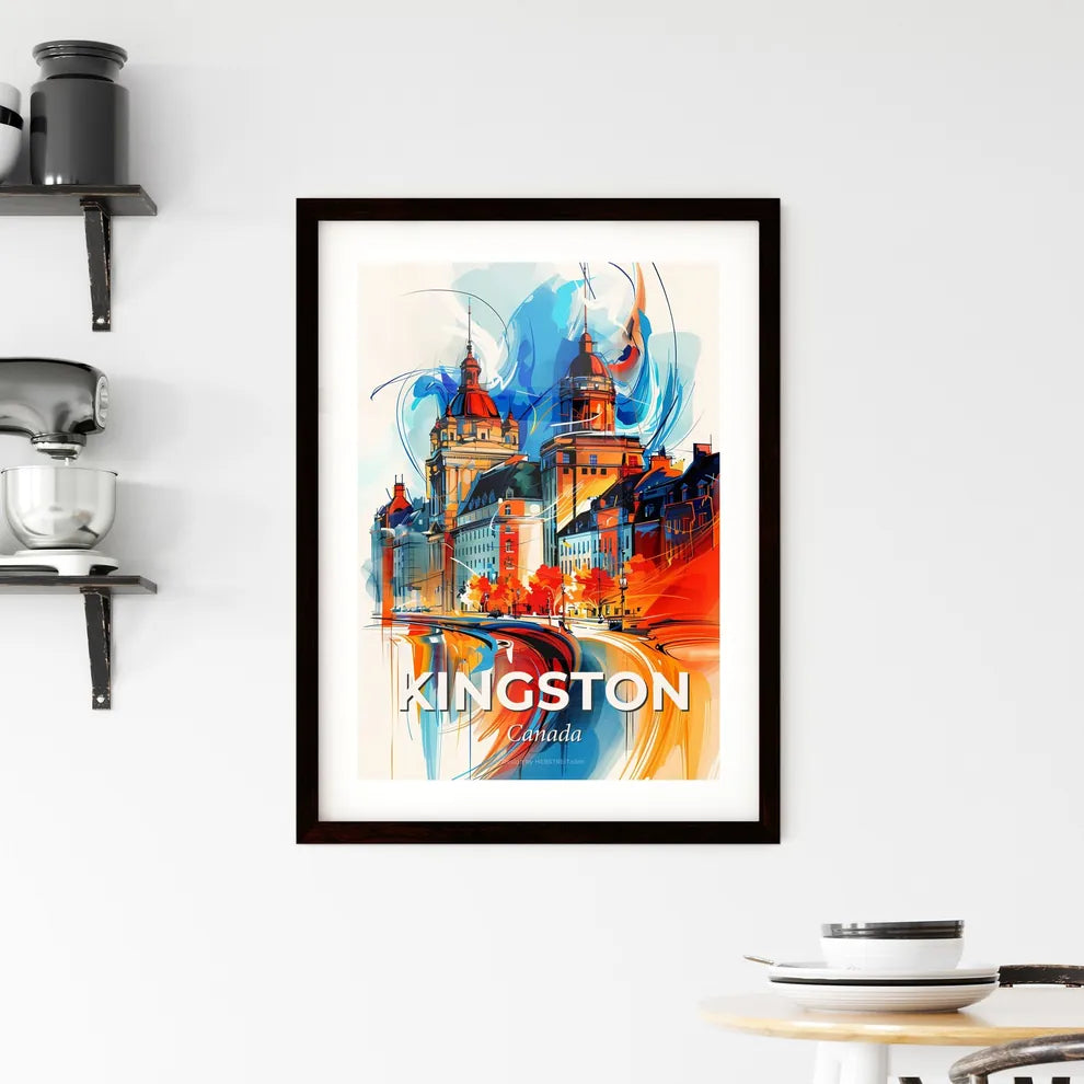 Vibrant Kingston, Canada Framed Print