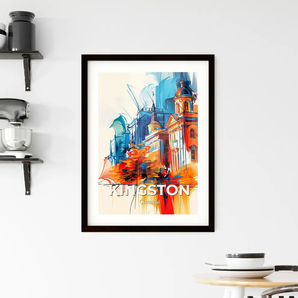 Vibrant Kingston, Canada Framed Print