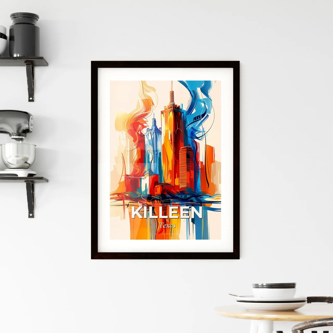 Vibrant Killeen, Texas Framed Print