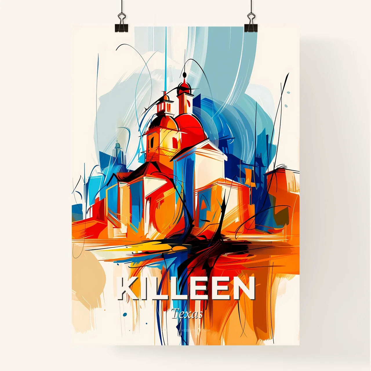 Vibrant Killeen, Texas Poster
