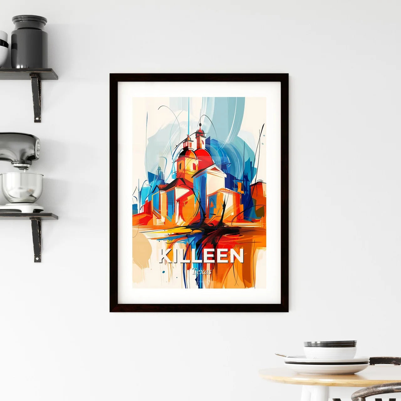 Vibrant Killeen, Texas Framed Print