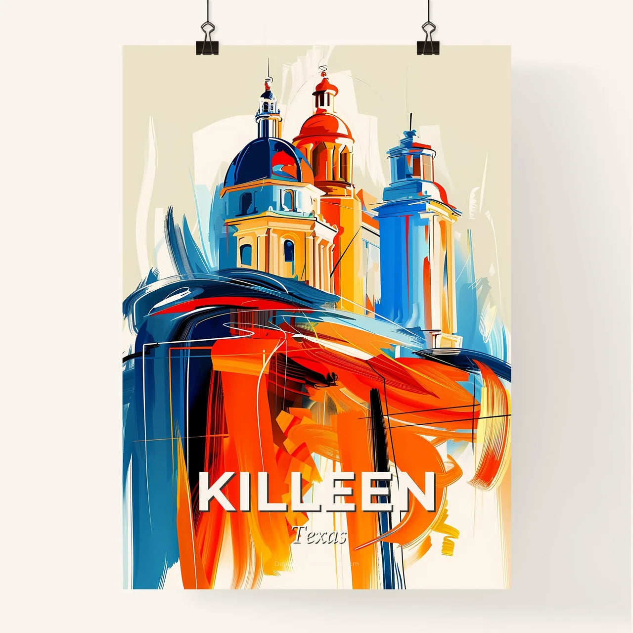 Vibrant Killeen, Texas Poster