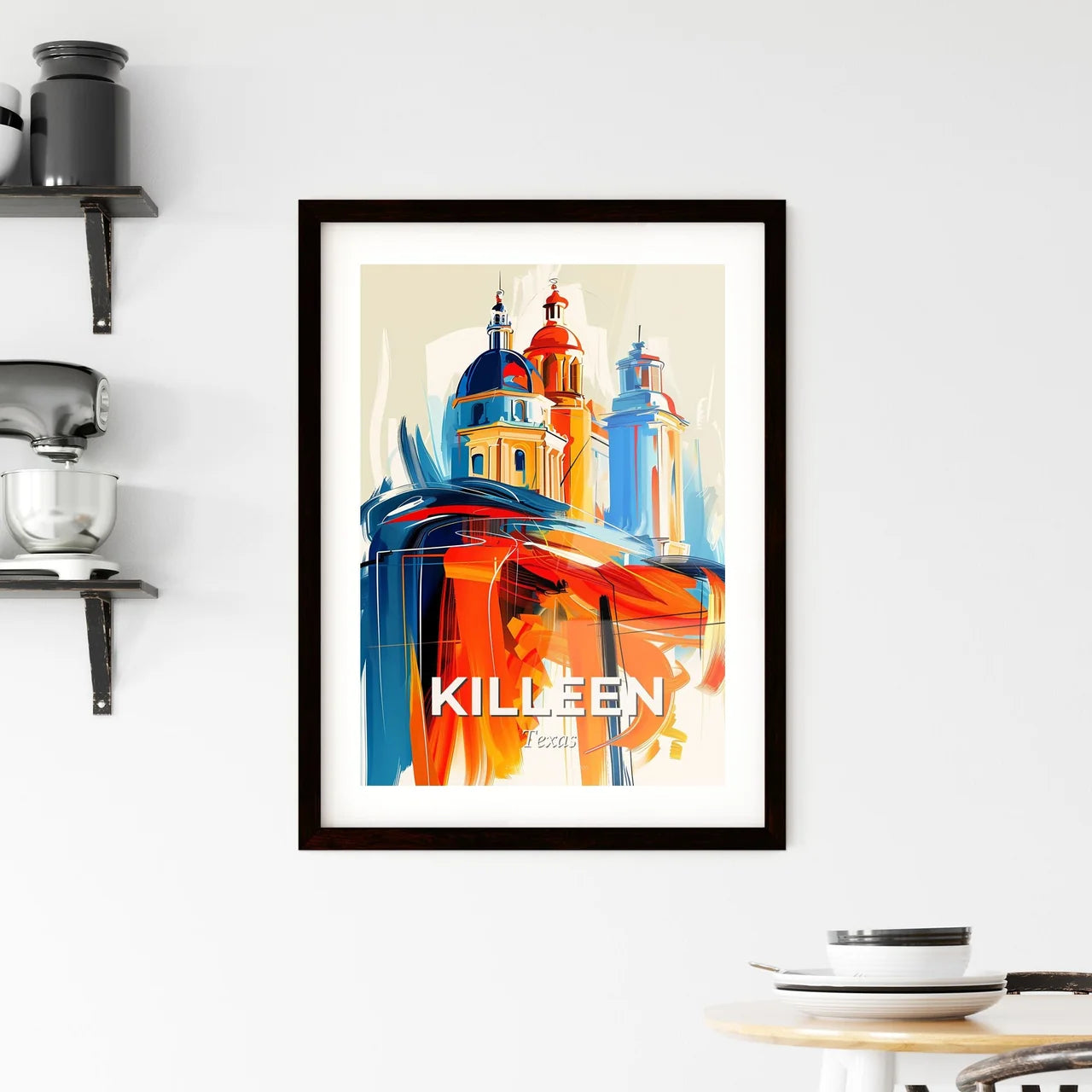 Vibrant Killeen, Texas Framed Print