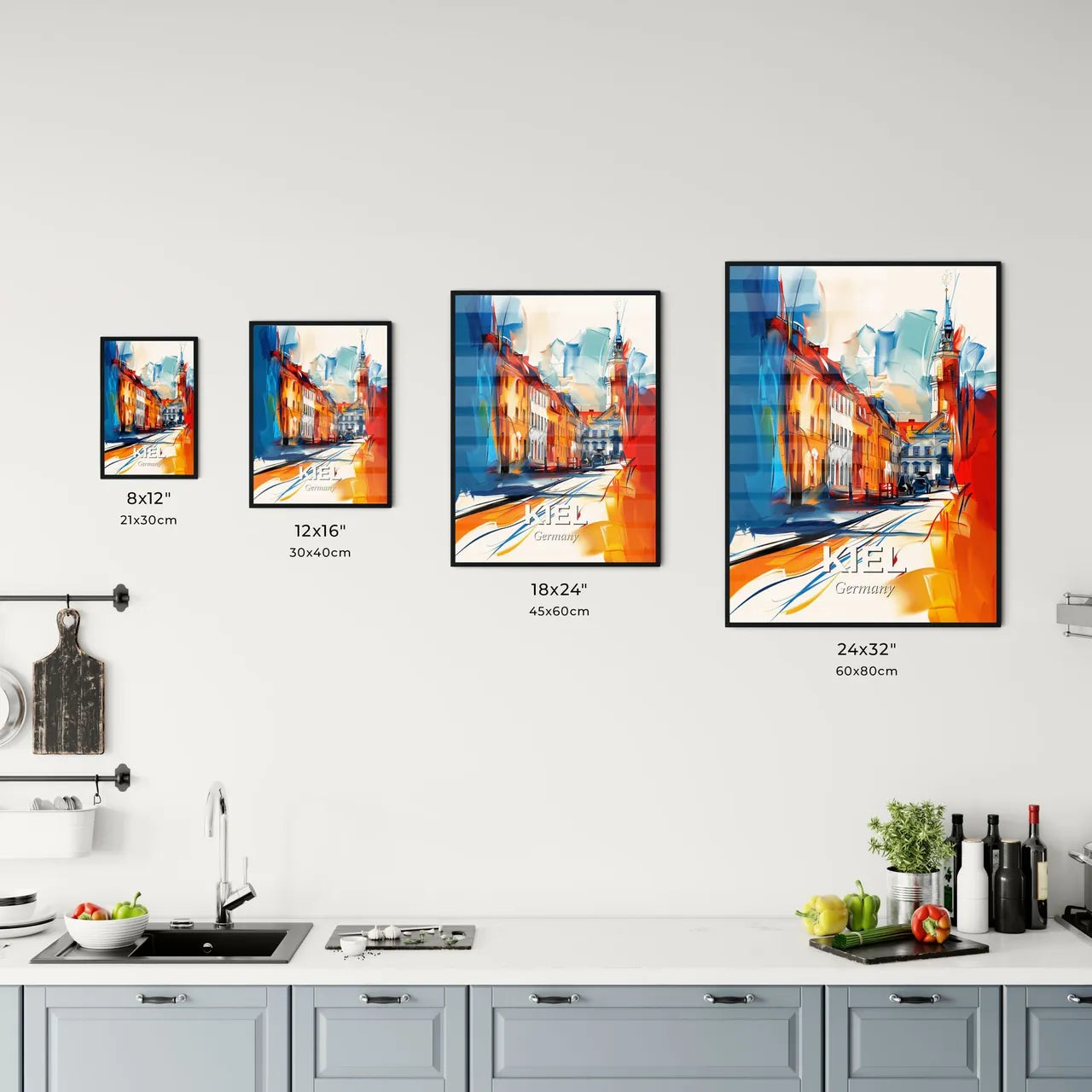 Vibrant Kiel, Germany Kitchen Art