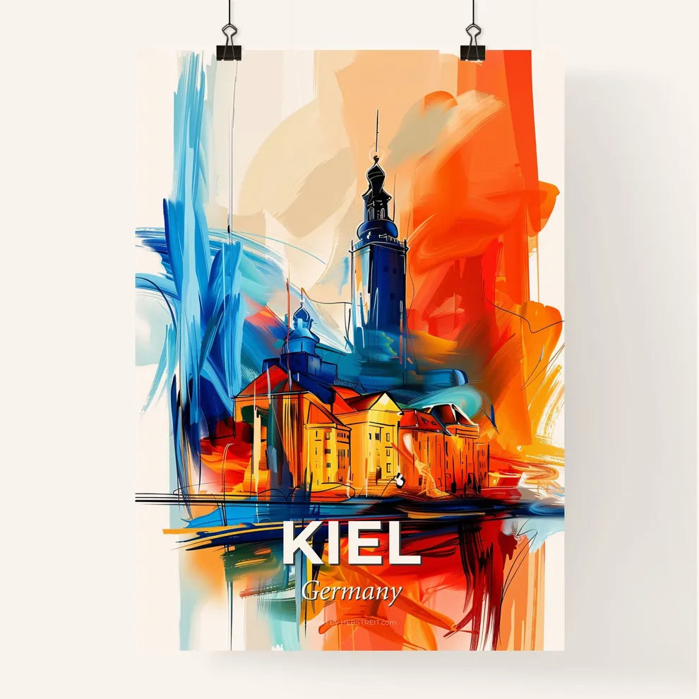Vibrant Kiel, Germany Poster