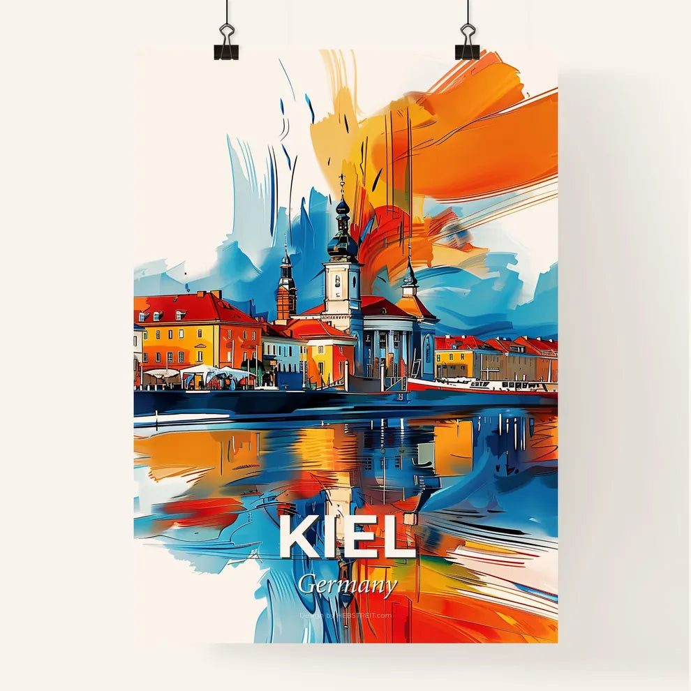 Vibrant Kiel, Germany Poster
