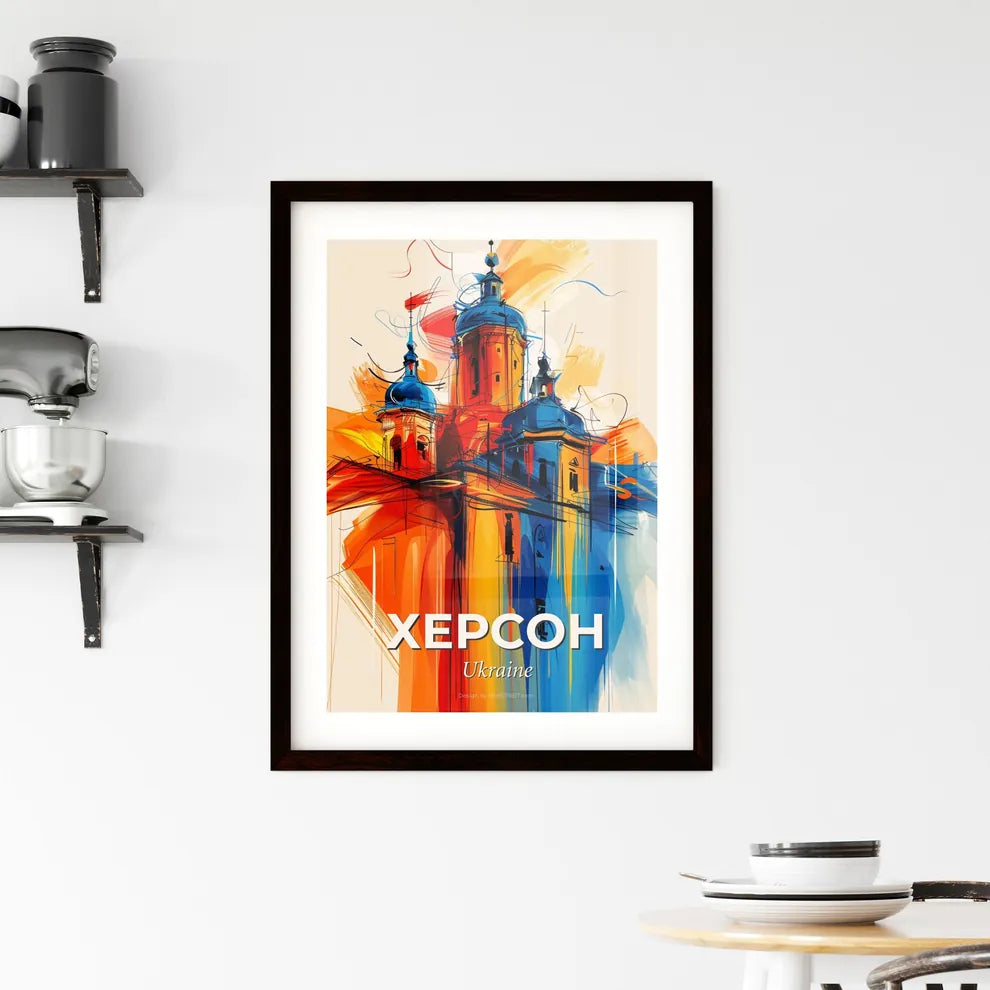 Vibrant Херсон, Ukraine Framed Print