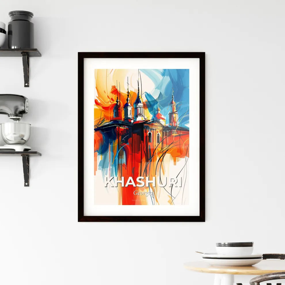 Vibrant Khashuri, Georgia Framed Print