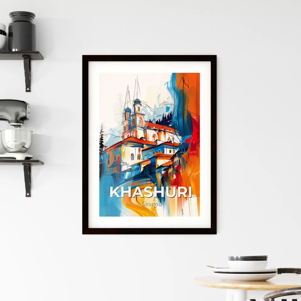Vibrant Khashuri, Georgia Framed Print
