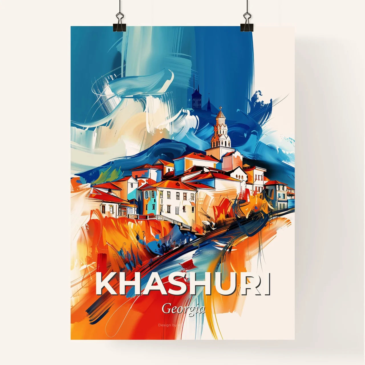 Vibrant Khashuri, Georgia Poster