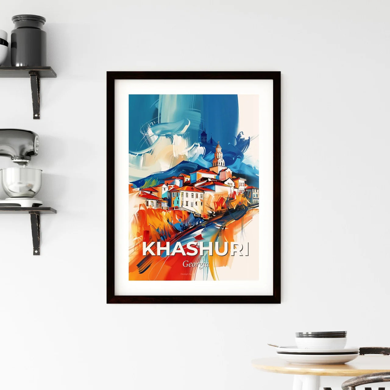 Vibrant Khashuri, Georgia Framed Print