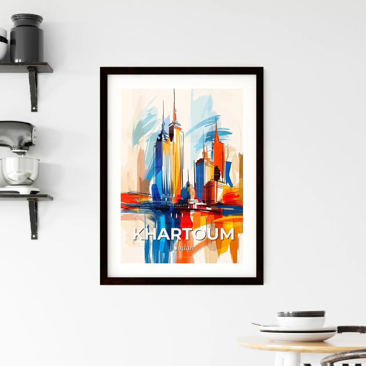 Vibrant Khartoum, Sudan Framed Print