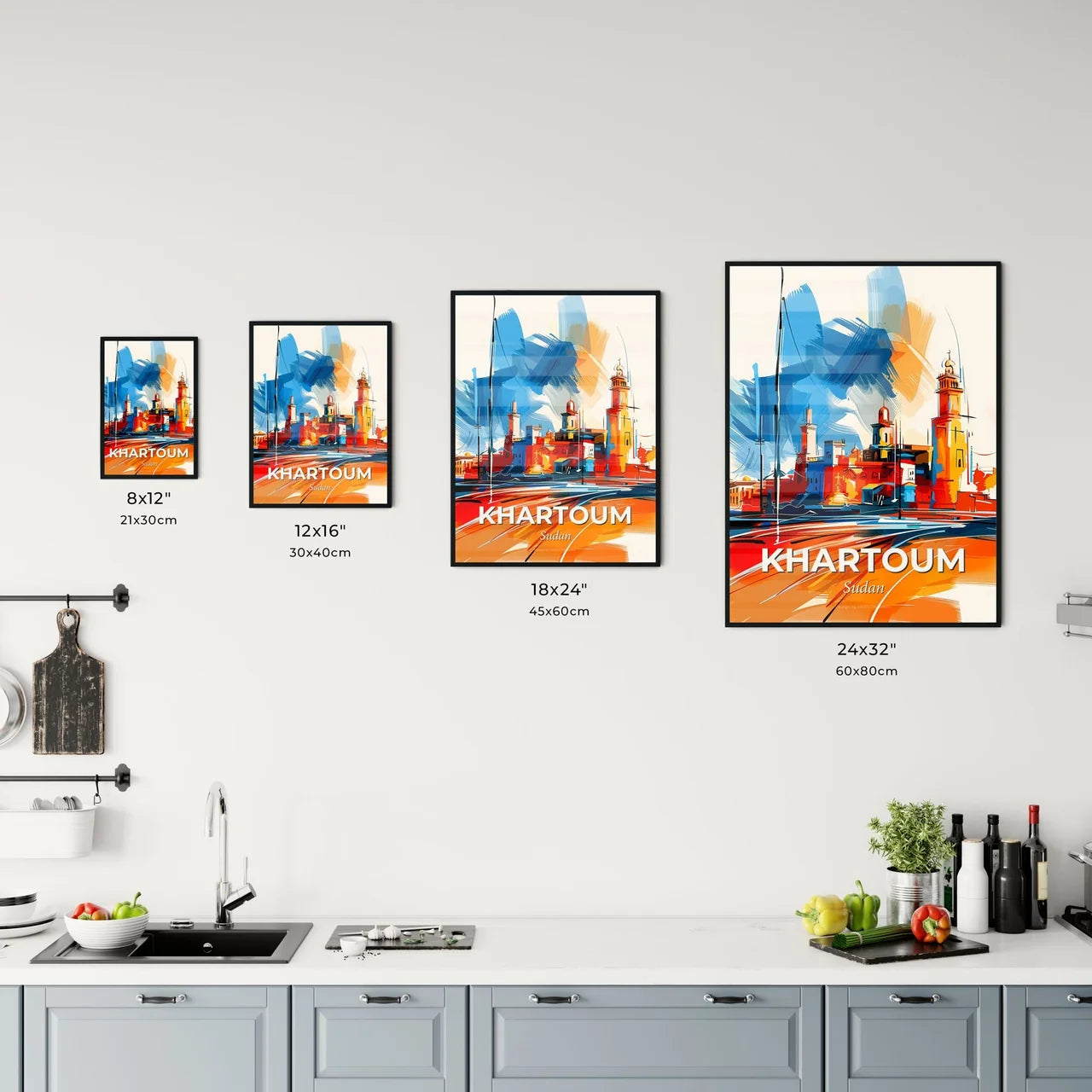 Vibrant Khartoum, Sudan Kitchen Art