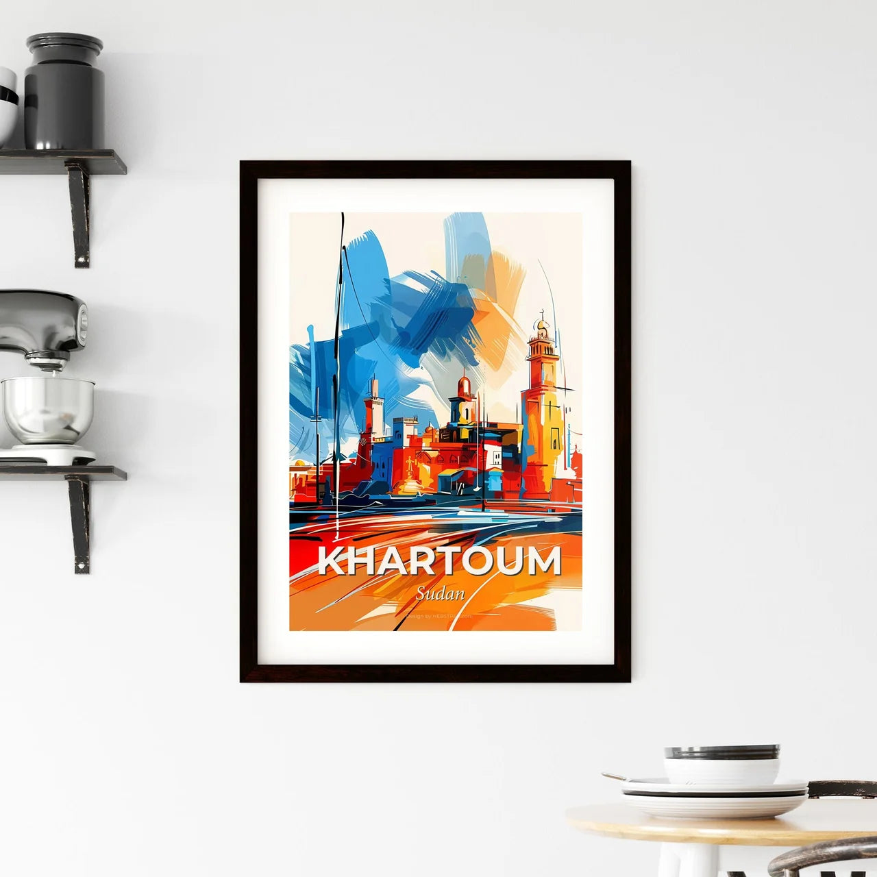 Vibrant Khartoum, Sudan Framed Print