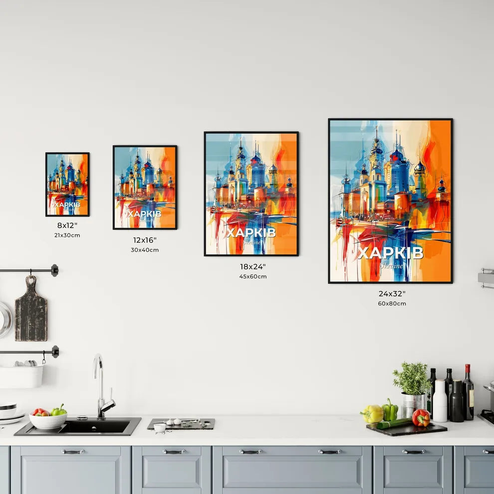 Vibrant Харків, Ukraine Kitchen Art