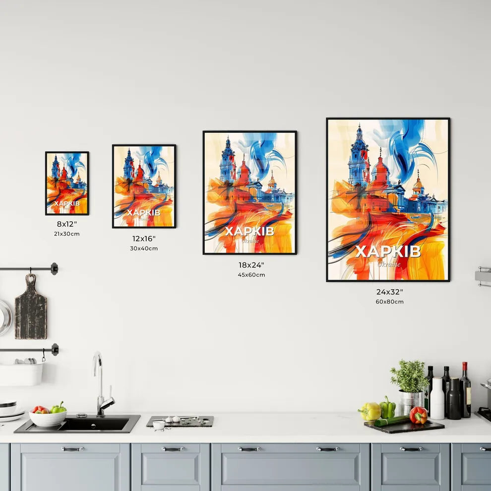 Vibrant Харків, Ukraine Kitchen Art