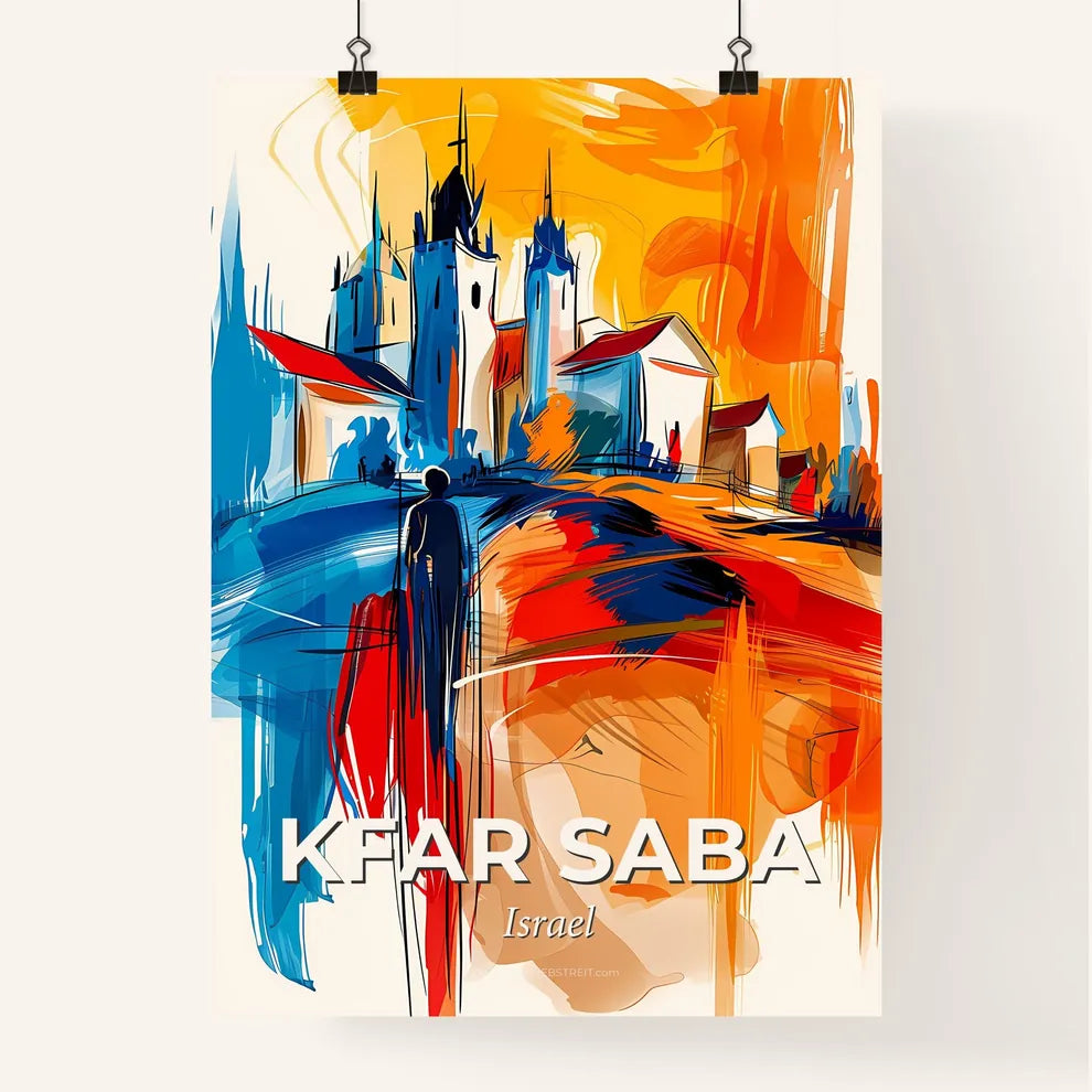 Vibrant Kfar Saba, Israel Poster
