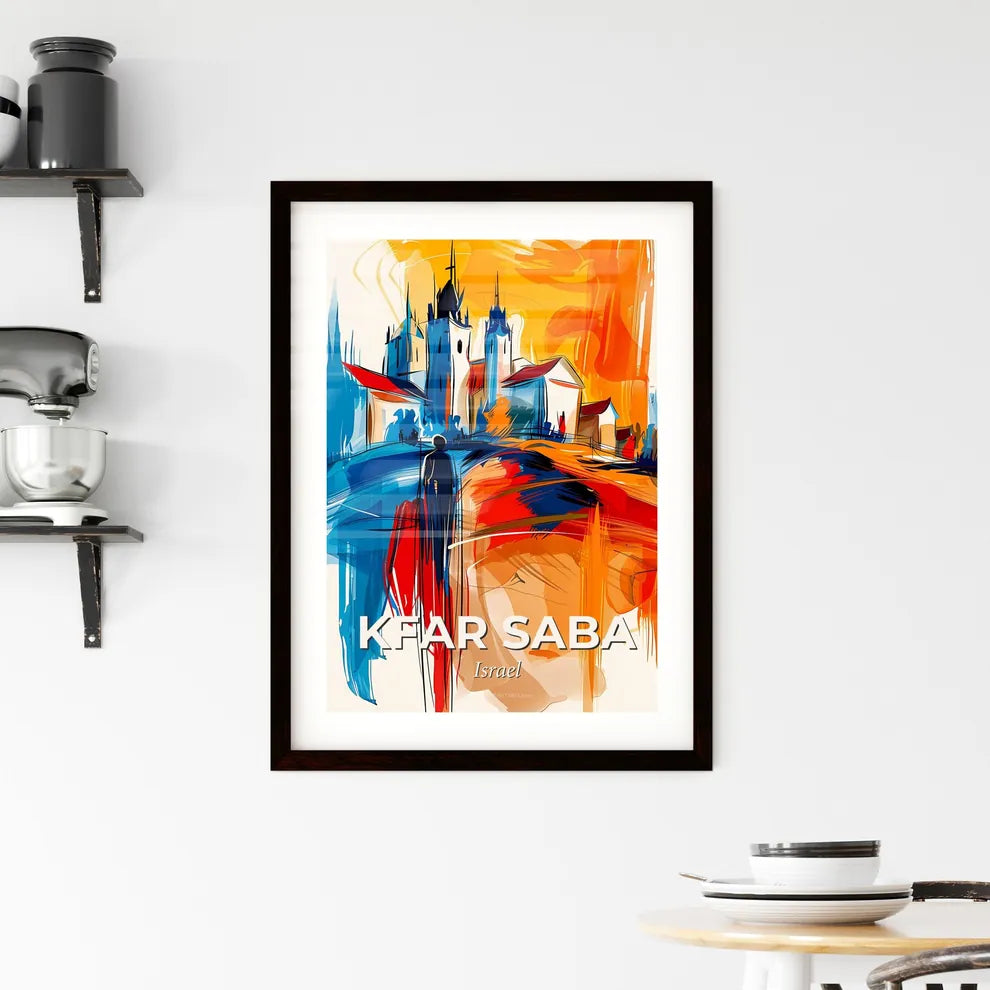 Vibrant Kfar Saba, Israel Framed Print