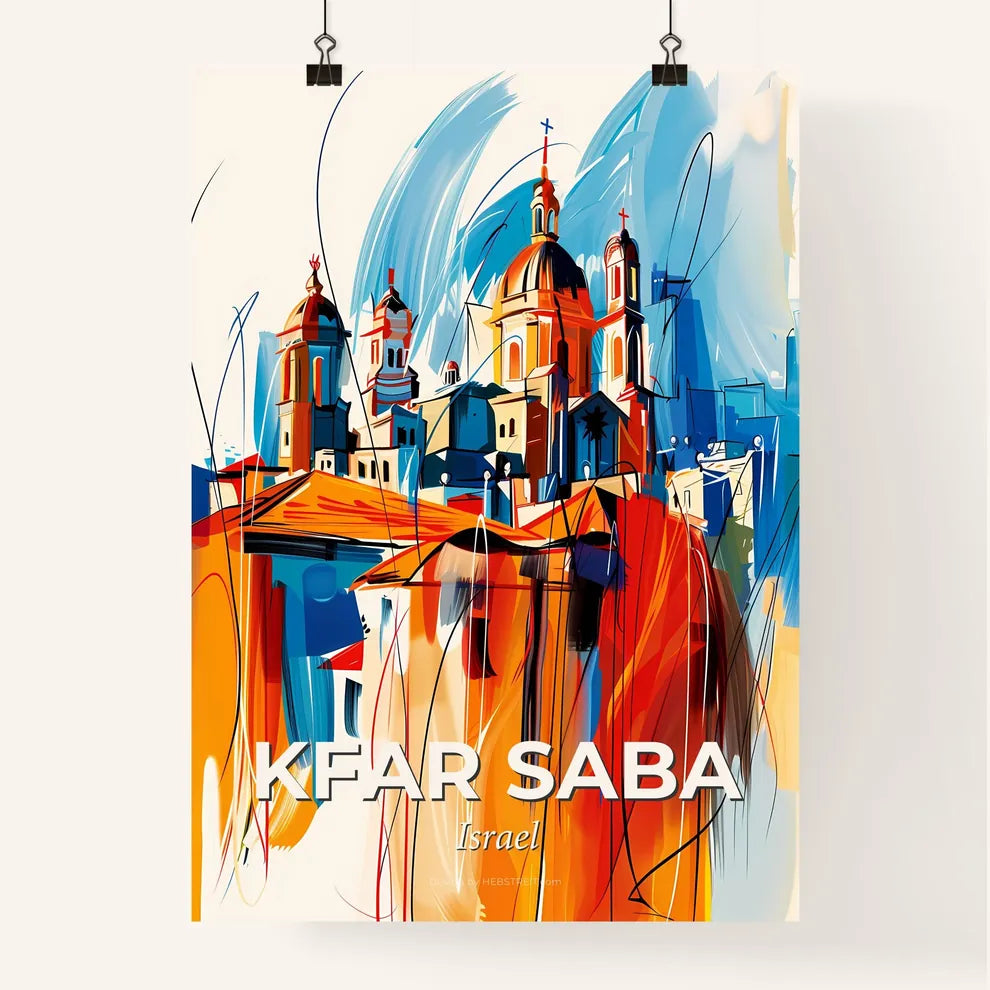 Vibrant Kfar Saba, Israel Poster