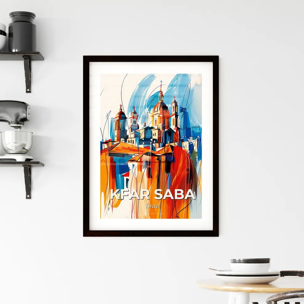 Vibrant Kfar Saba, Israel Framed Print