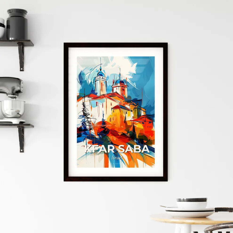 Vibrant Kfar Saba, Israel Framed Print