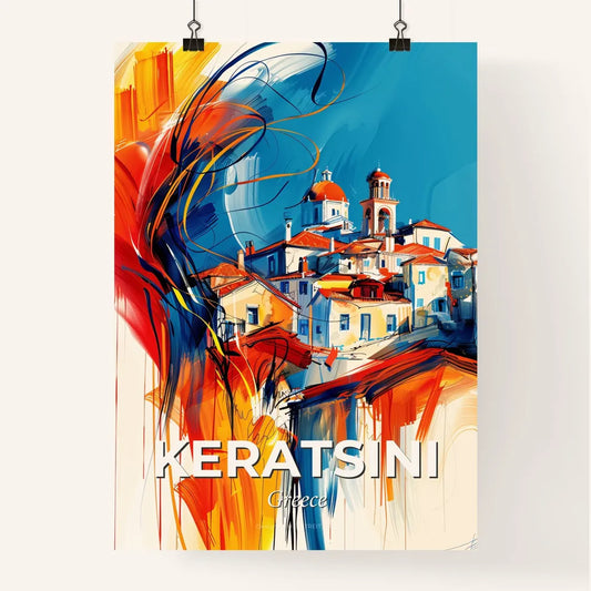 Vibrant Keratsini, Greece Poster