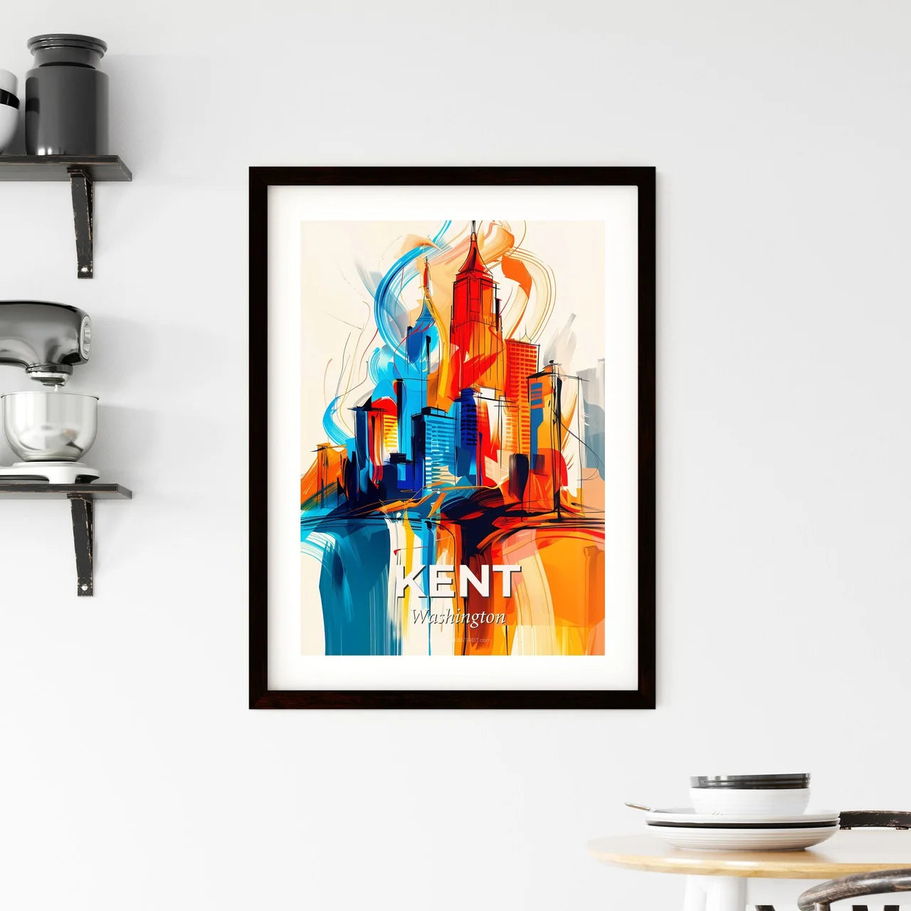 Vibrant Kent, Washington Framed Print