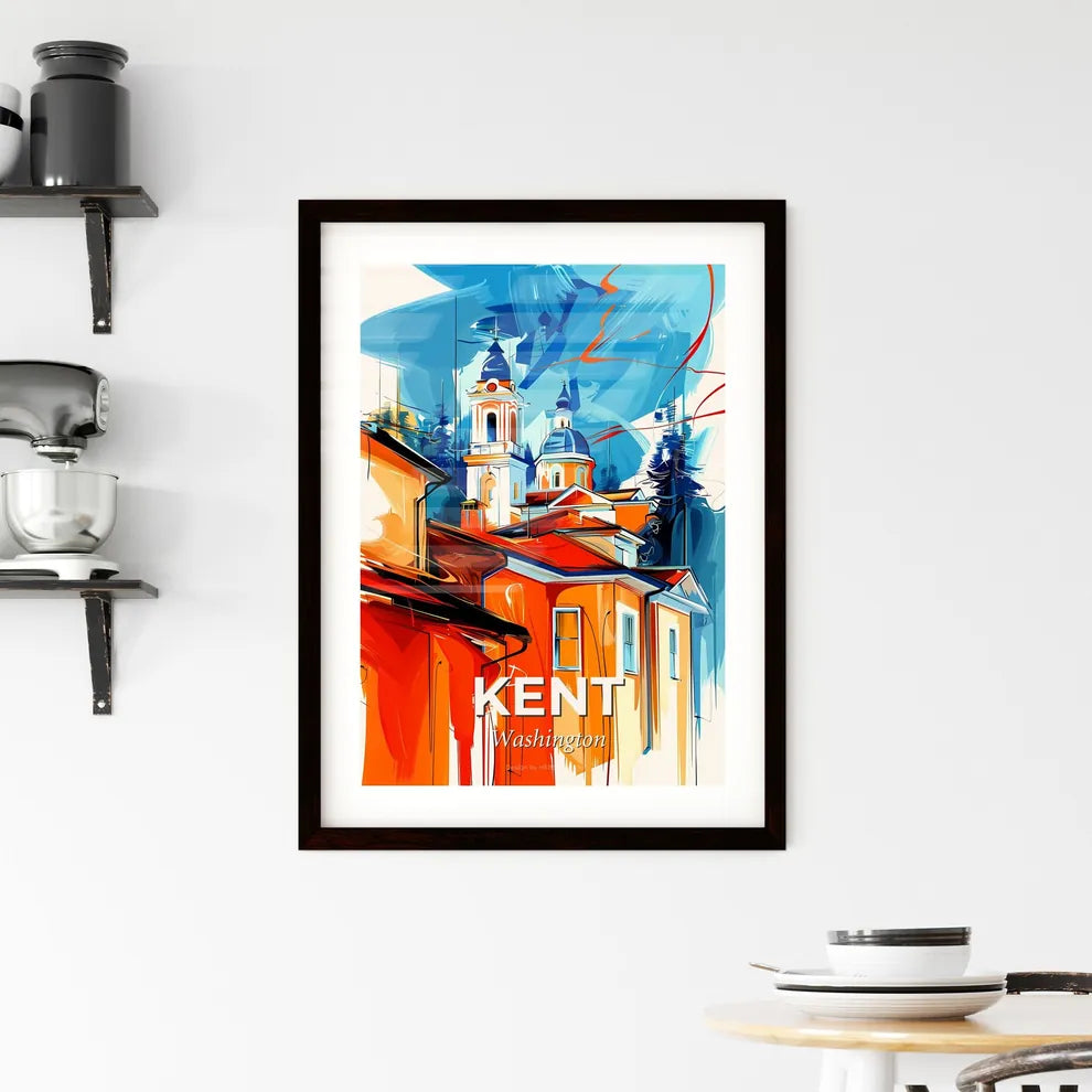 Vibrant Kent, Washington Framed Print
