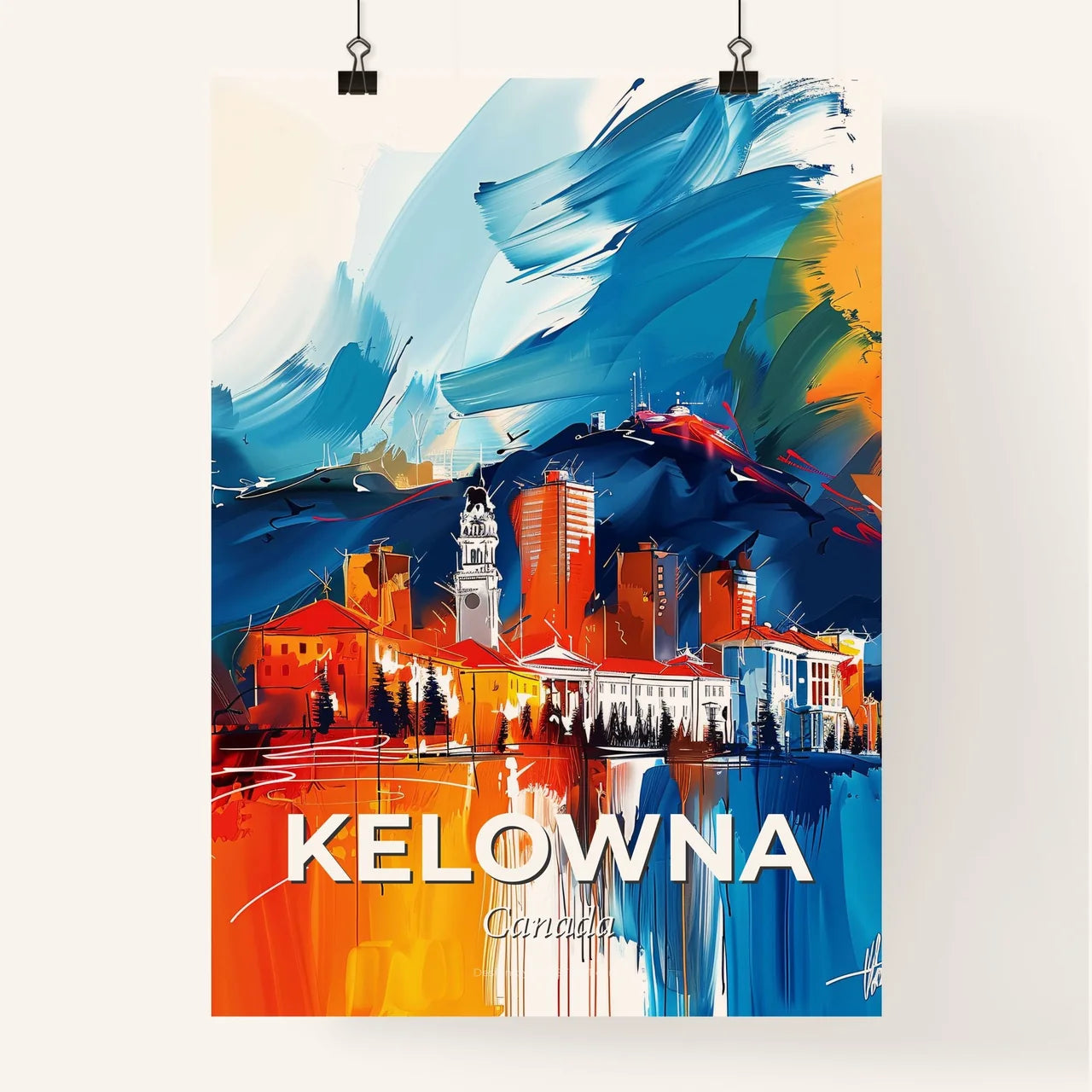 Vibrant Kelowna, Canada Poster