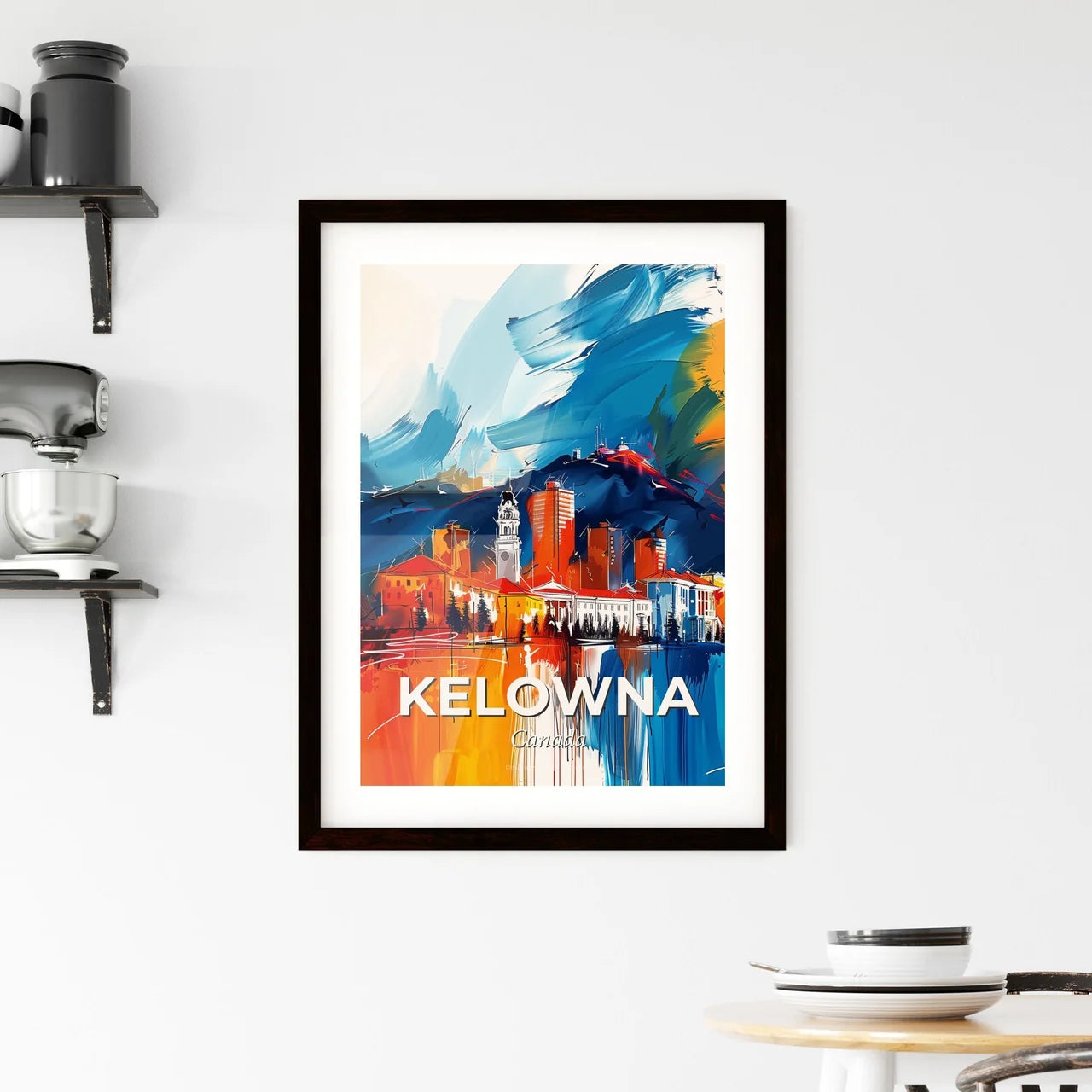 Vibrant Kelowna, Canada Framed Print
