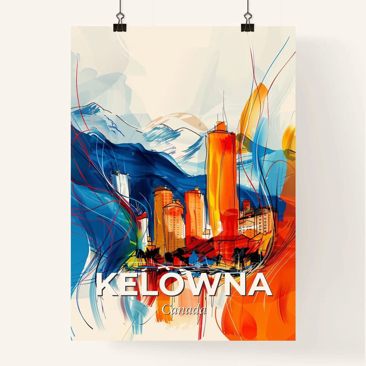 Vibrant Kelowna, Canada Poster