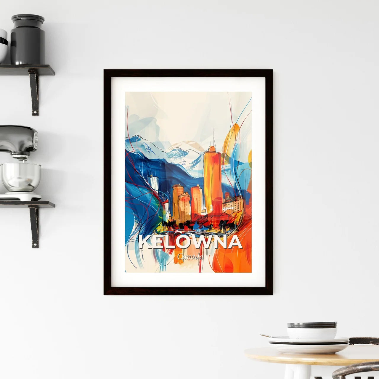 Vibrant Kelowna, Canada Framed Print