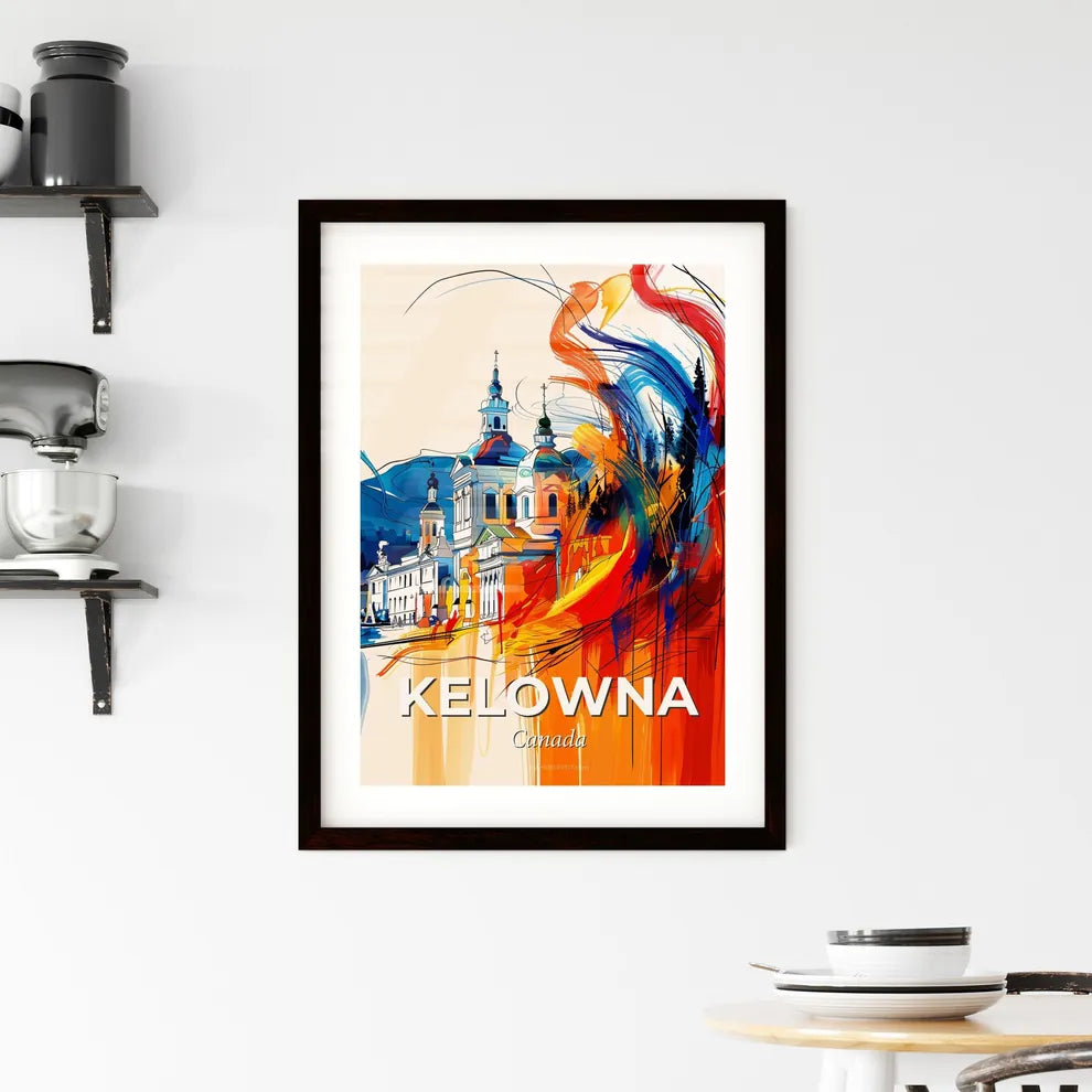 Vibrant Kelowna, Canada Framed Print