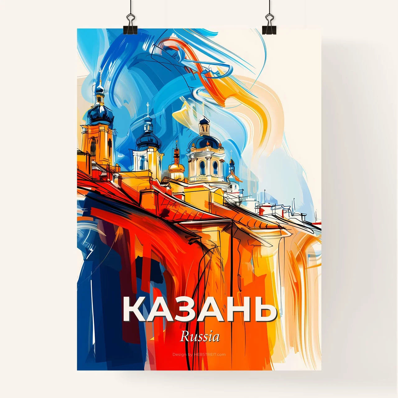 Vibrant Казань, Russia Poster