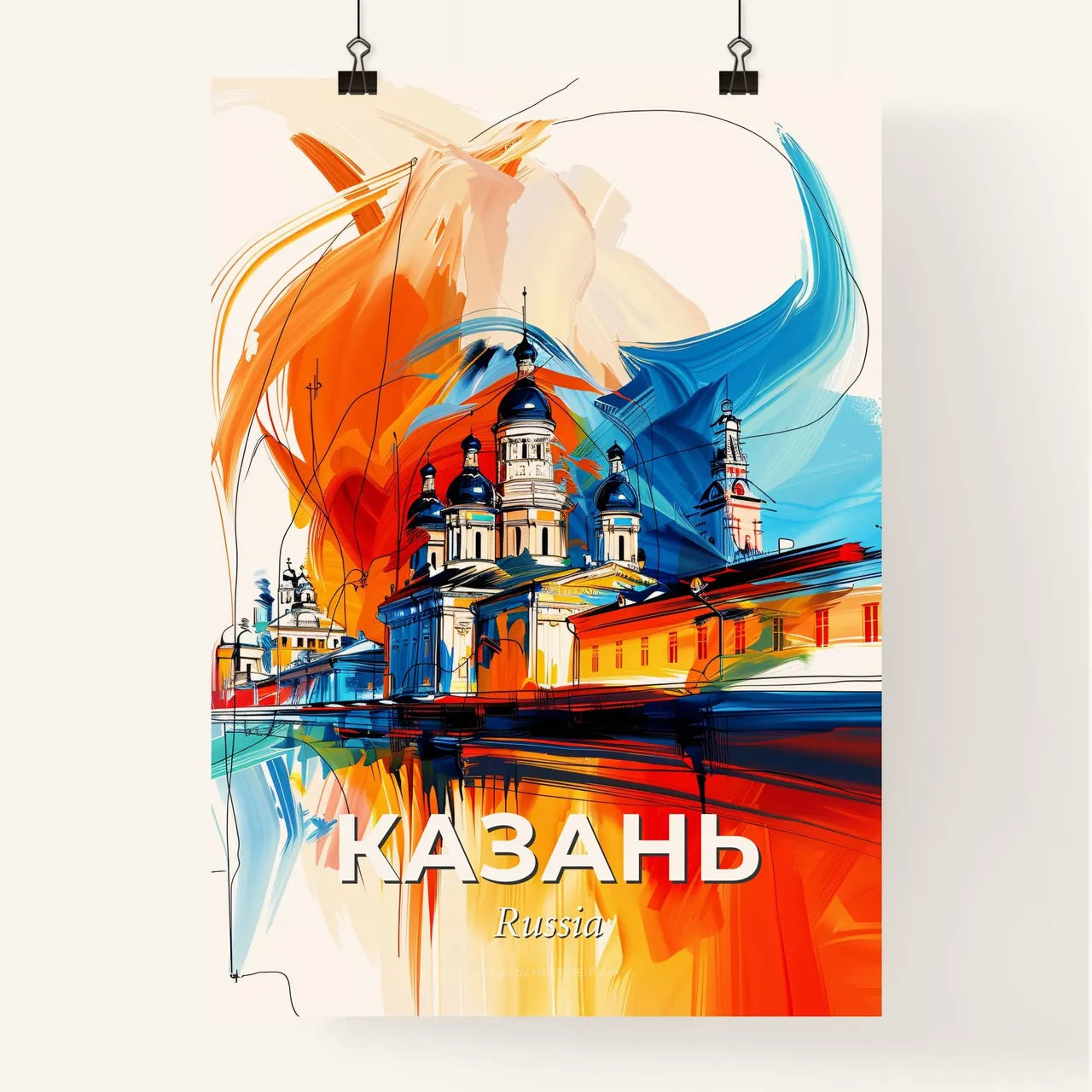 Vibrant Казань, Russia Poster