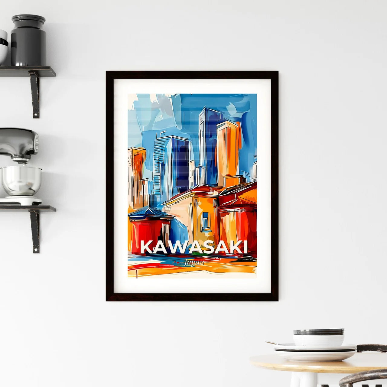 Vibrant Kawasaki, Japan Framed Print