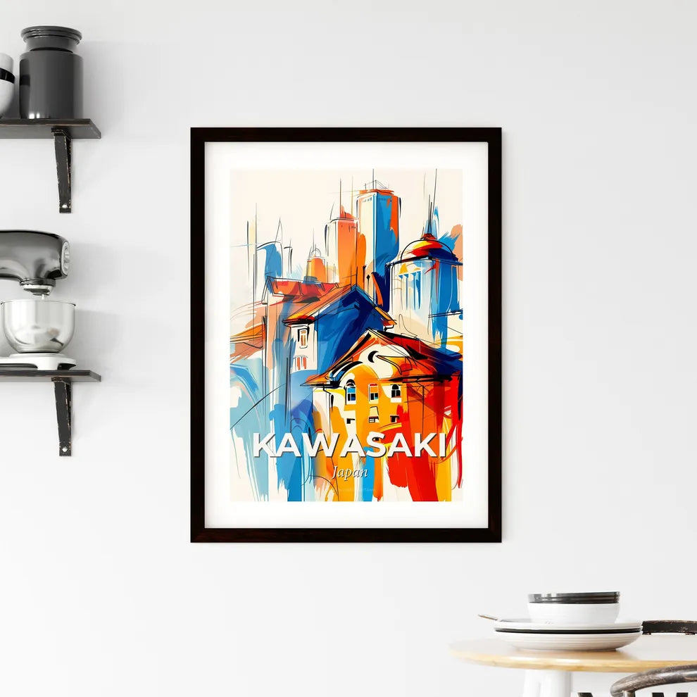 Vibrant Kawasaki, Japan Framed Print