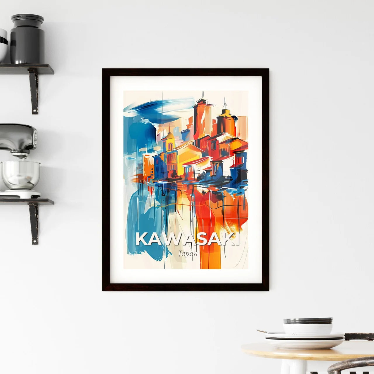 Vibrant Kawasaki, Japan Framed Print