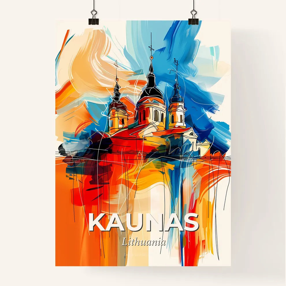 Vibrant Kaunas, Lithuania Poster