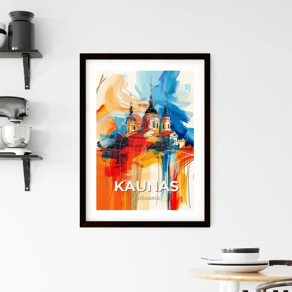Vibrant Kaunas, Lithuania Framed Print